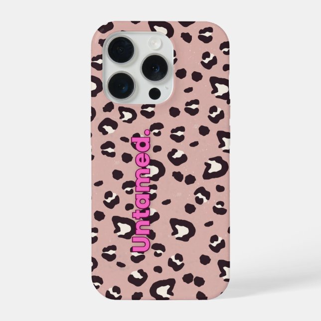 Capinha de celular estampa animal rosa (Verso)