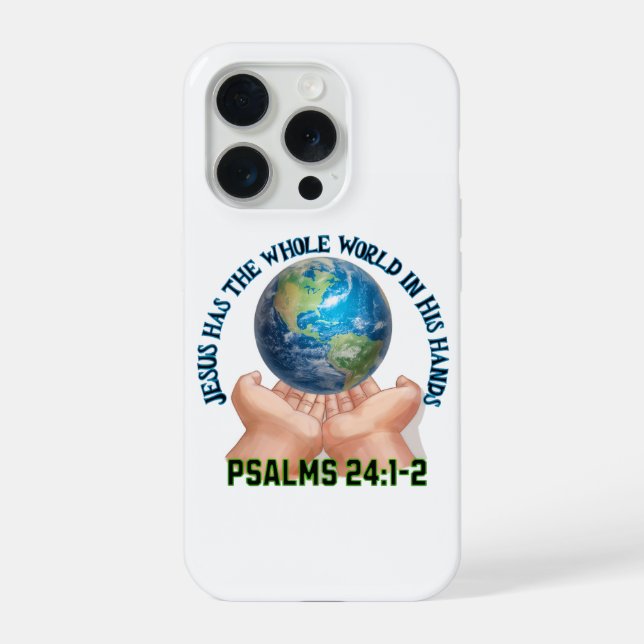 Capinha de Celular Jesus Tem o Mundo Inteiro em Su (Verso)