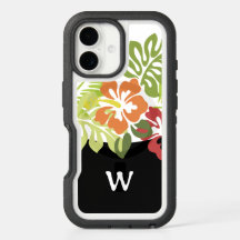 Capinha de Celular Monograma Tropical