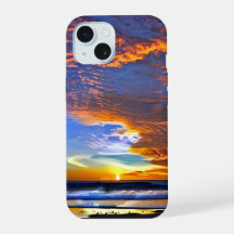 Capinha de Celular Pôr do Sol no Oceano
