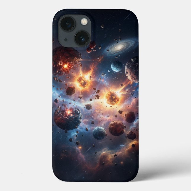 capinha de celular sobre espaço (Verso)