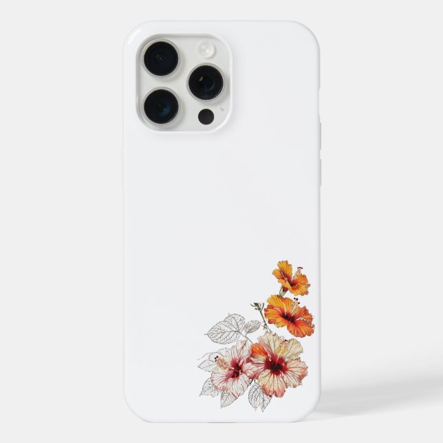 capinha de flor para iPhone 15 Pro Max (Verso)