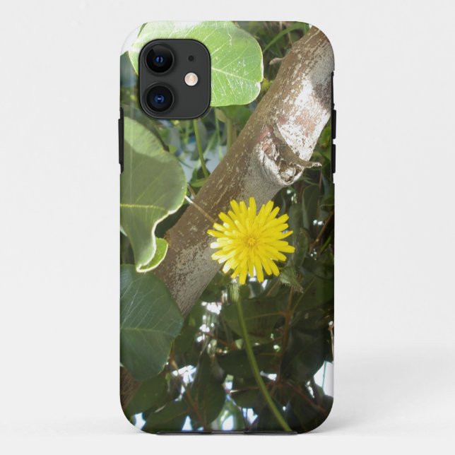 capinha de iphone 11 apple FLOR AMARELA  (Verso)
