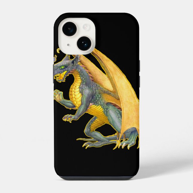Capinha de iPhone 6 Dragão que Solta Fogo (Verso)