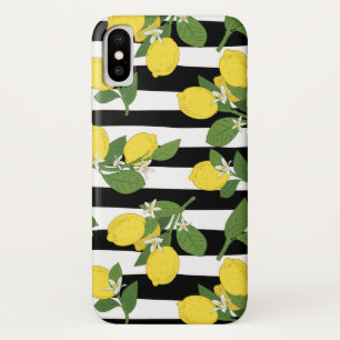 Capinha de iPhone Amarela com Listras Pretas de Li