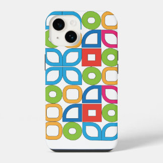 Capinha de iPhone Branca Colorida Estilo Moderno d