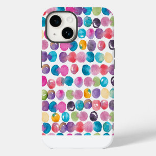 Capinha de iPhone com Aquarela Brilhante – Abstrat