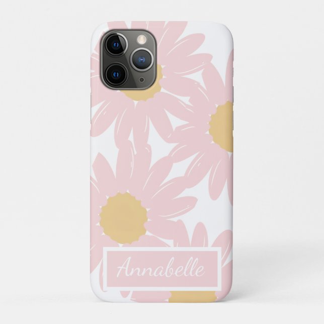 Capinha de iPhone com Flores Personalizadas (Verso)