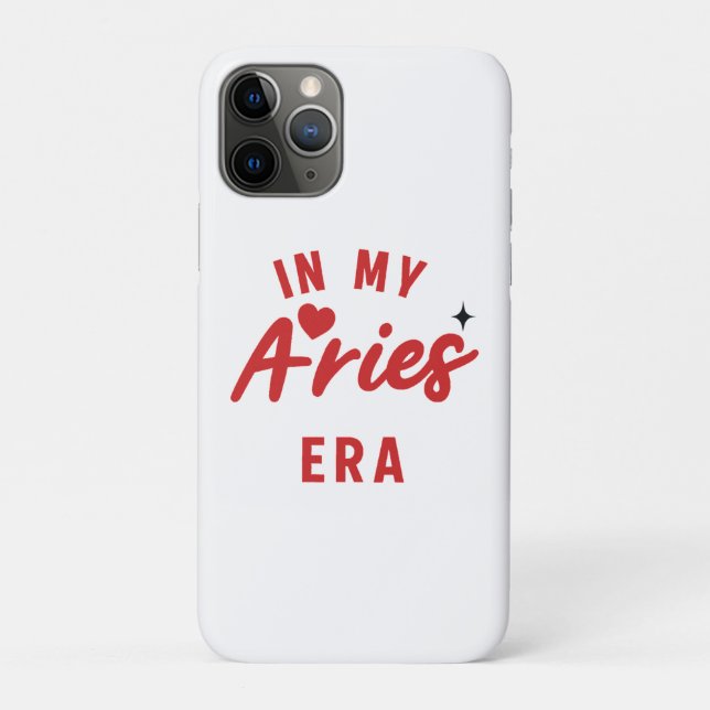 Capinha de iPhone da minha era de Áries, presente  (Verso)