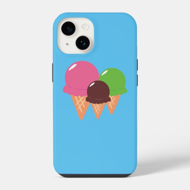 Capinha de iPhone de Cones de Sorvete (Verso)
