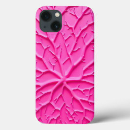 Capinha de iPhone Dusty Pink Orgânico com Ramifica