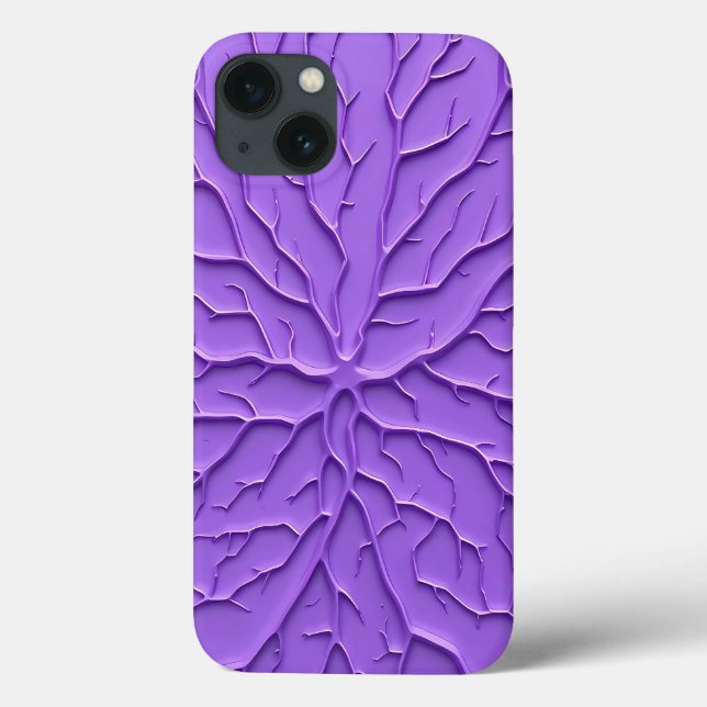 Capinha de iPhone Estampada Estética Roxa (Verso)