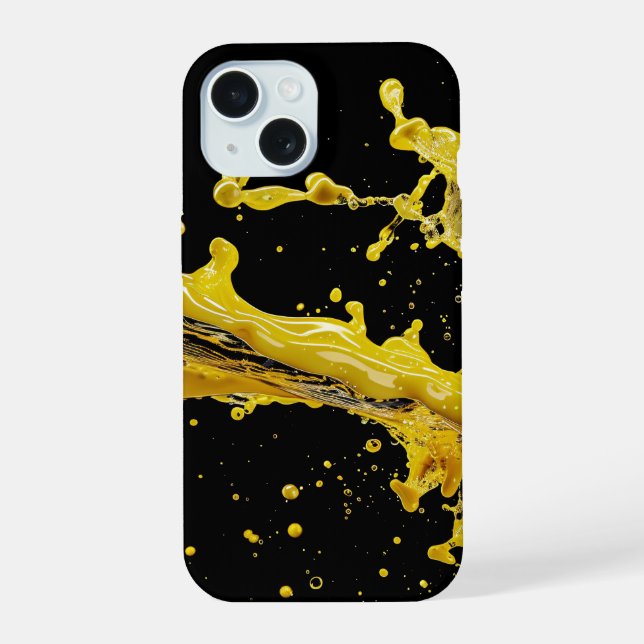 Capinha de iPhone Golden Splash Dynamics (Verso)