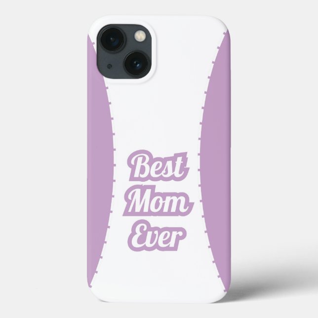 Capinha de iPhone Lavender Best Mom Ever (Verso)