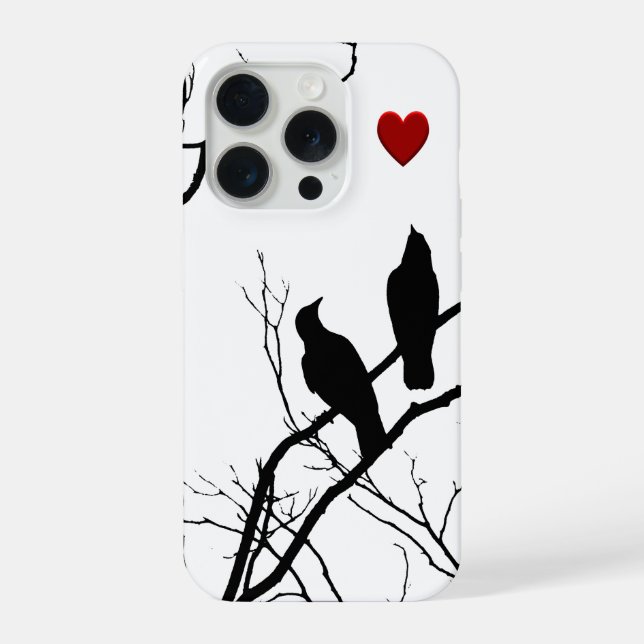 Capinha de iPhone Love Birds (Verso)