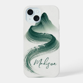 Capinha de iPhone Pintura a Tinta Zen de Montanha