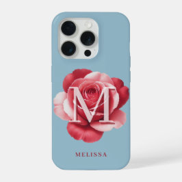 Capinha de iPhone Rosa Inicial Personalizada | Flo
