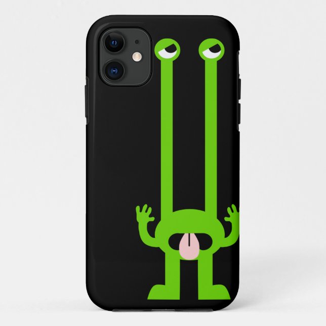 Capinha de iPhone Silly Alien (Verso)