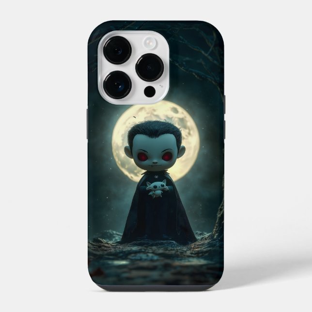 Capinha de iPhone Tiny Dracula Halloween (Verso)