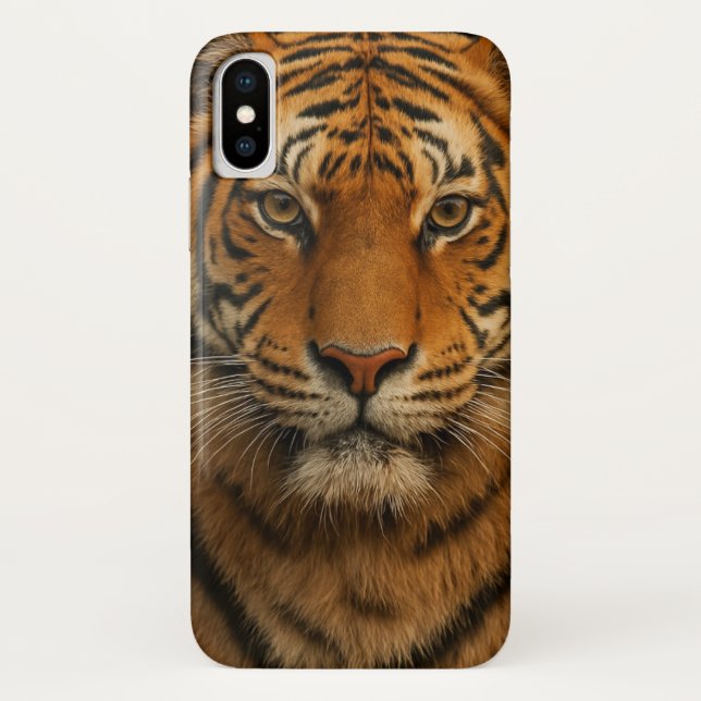 capinha de iPhone x Tigre  (Verso)
