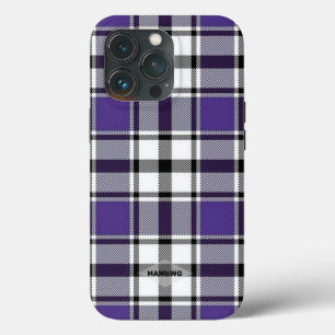 Capinha de iPhone Xadrez Roxo HAMbWG