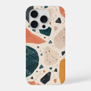 Capinha de Telefone Abstrata em Terrazzo Moderno
