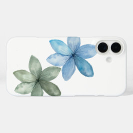 capinha de telefone azul e verde fofa