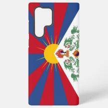 Capinha de telefone com a bandeira do Tibete