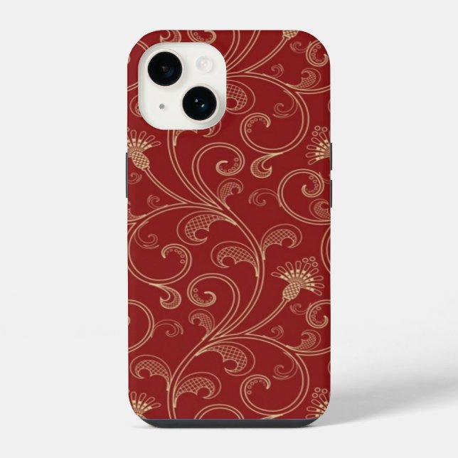 Capinha de telefone com espirais sofisticados (Verso)