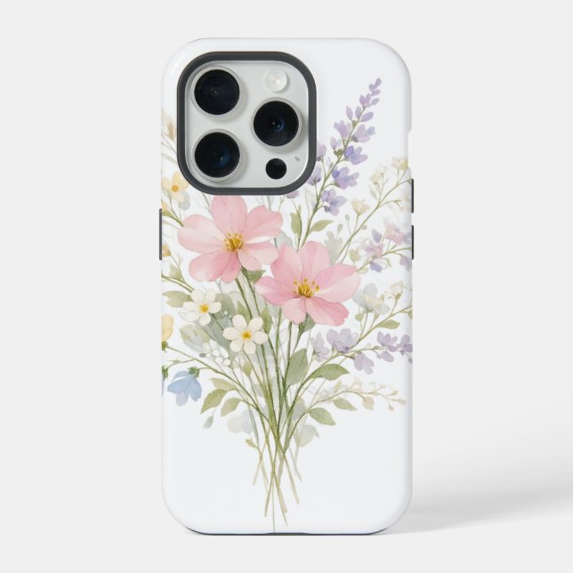 Capinha de telefone com flores Bloom Spring Estéti (Verso)