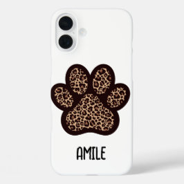 capinha de telefone com impressão de pata de guepa