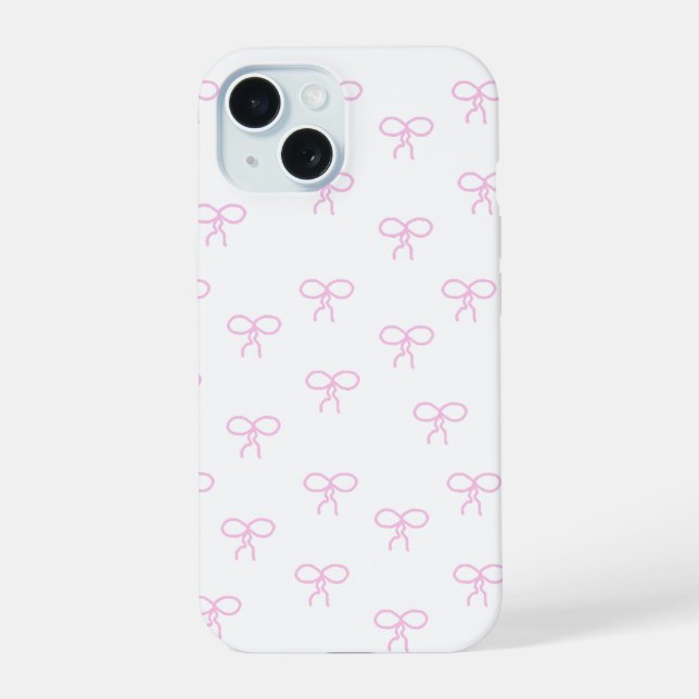 Capinha de telefone com Laços Rosa (Verso)