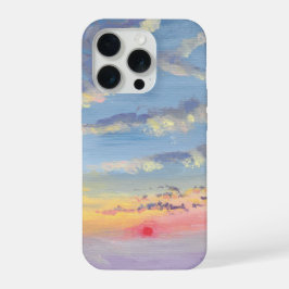 Capinha de telefone com pintura do pôr do sol