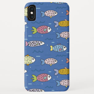 capinha de telefone com vida marinha colorida