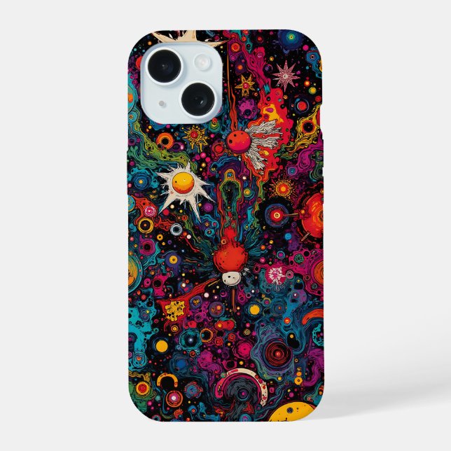 Capinha de Telefone Cósmica Psicodélica (Verso)