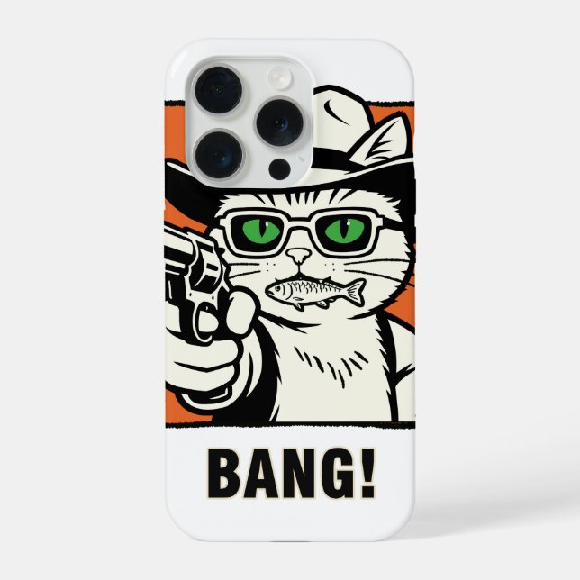 Capinha de telefone Cowboy Cat (Verso)