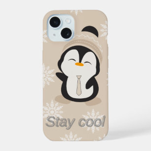 Capinha de Telefone Cute Penguin Stay Cool