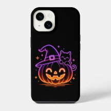 Capinha de Telefone de Gato de Abóbora de Hallowee