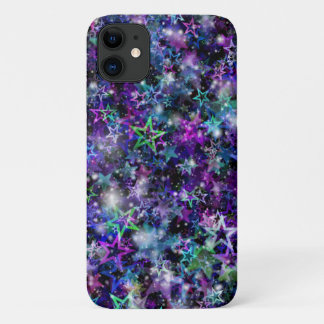capinha de telefone estrelas arco-íris coloridas