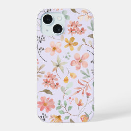 Capinha de Telefone Floral Aquarela Lavanda