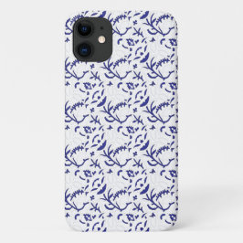 Capinha de Telefone Floral Chinoiserie Azul