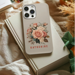 Capinha de Telefone Flores Personalizadas Rosas pa