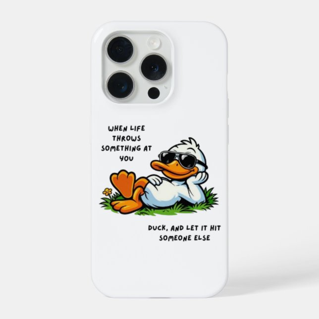 Capinha de telefone Funny Duck (Verso)