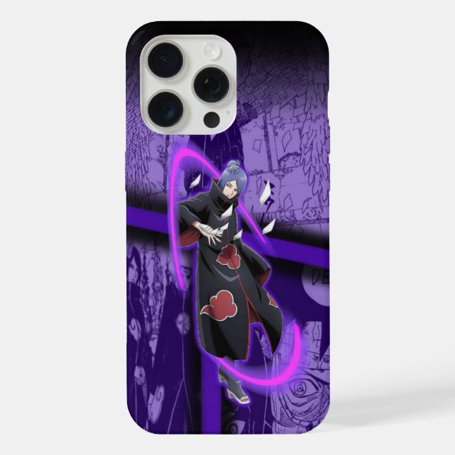 Capinha de telefone impressa com anime para iPhone (Verso)