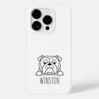 Capinha de Telefone Personalizada com Nome Bulldog