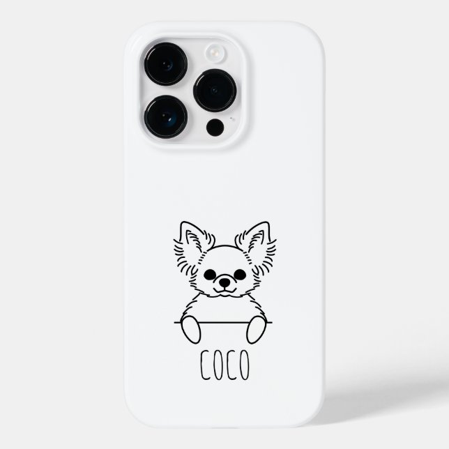 Capinha de Telefone Personalizada com Nome de Chih (Verso)