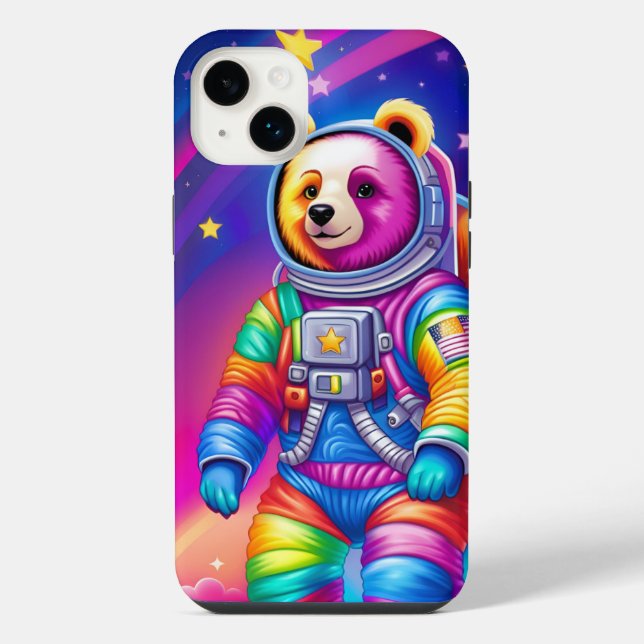 Capinha de telefone Space Bear  (Verso)