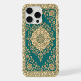 Capinha de Telefone Tapete Persa Turquesa  Medalhã