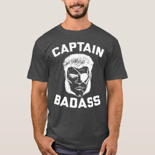 Capitão Badass Carvão vegetal Urze T-shirt