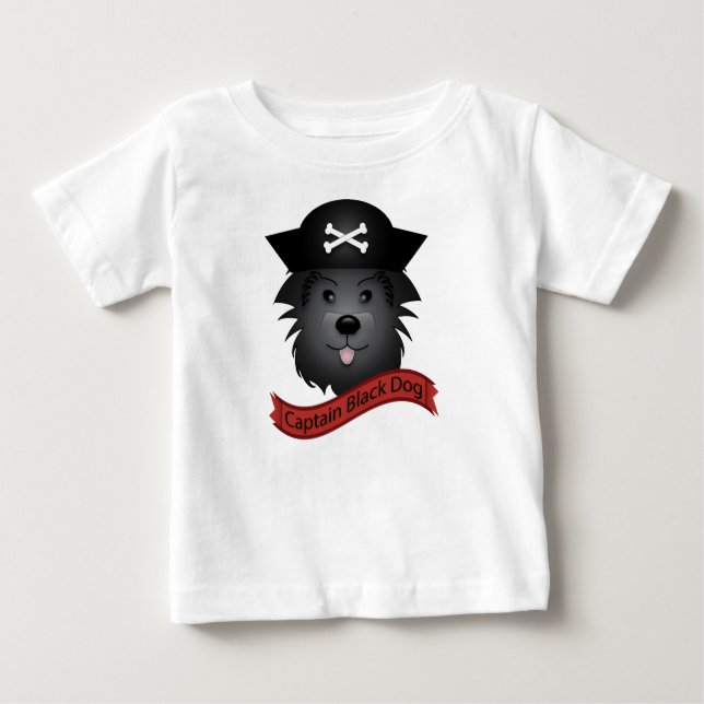 Capitão Black Dog - Baby Fine Jersey T-Shirt  (Frente)